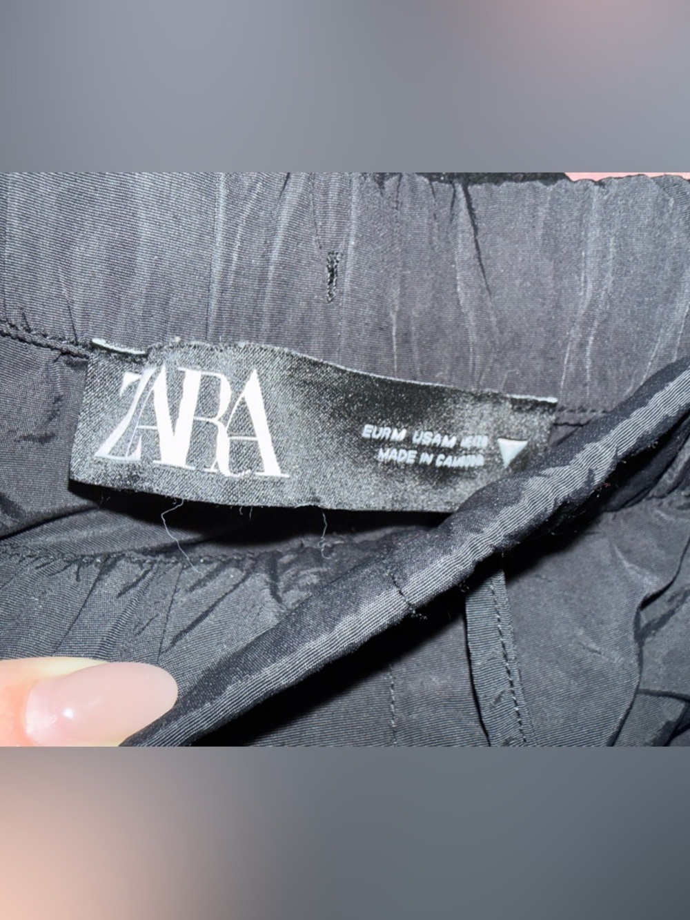 Zara Black Cargo Joggers - Picture 2 of 7